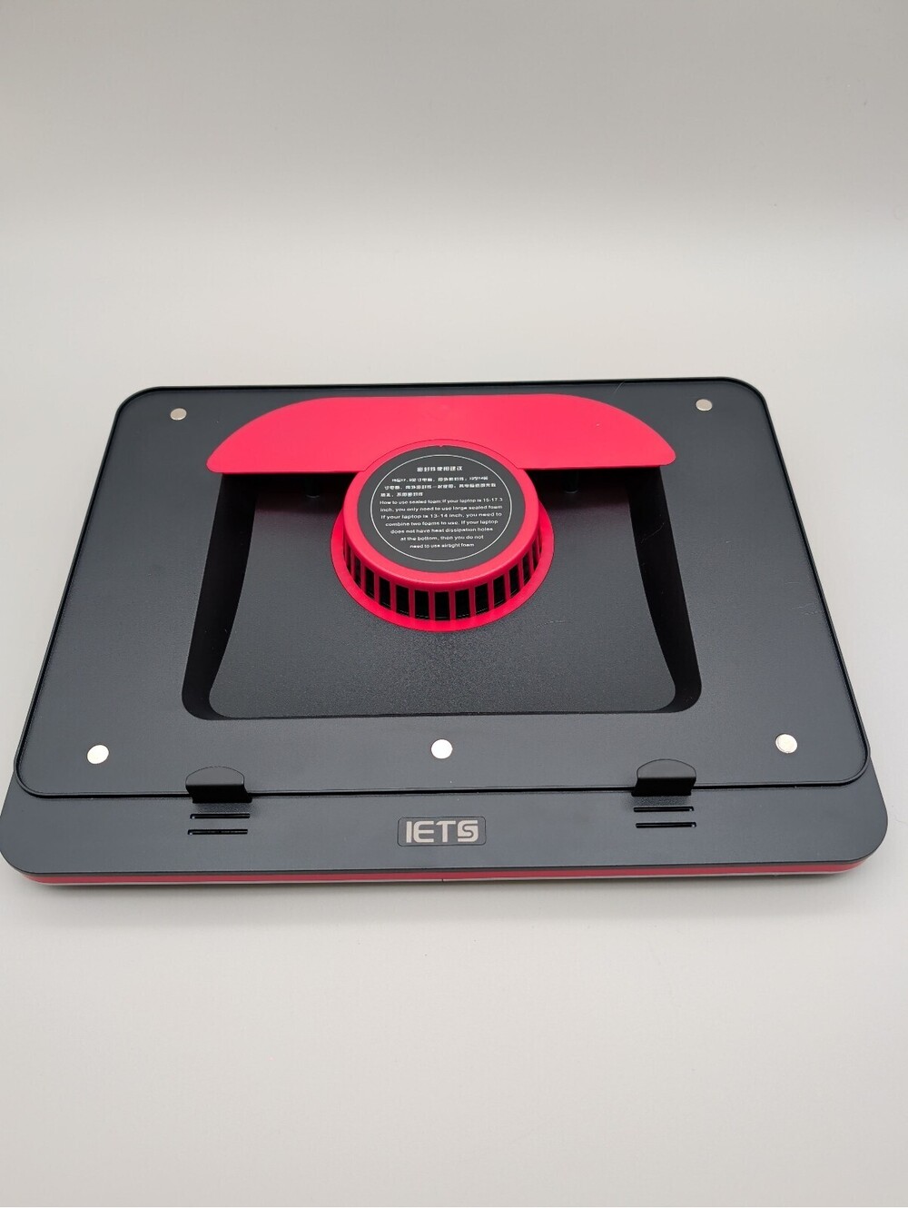 IETS Laptop Cooling Pad with Adjustable Fan and Power Adapter